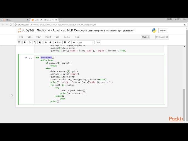 Developing NLP Applications Using NLTK in Python: Creating an NLP Pipeline| packtpub.com