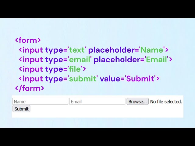 HTML Basics Image Tag | HTML Input Tag | Build Your First Webpage | HTML Tutorial for Beginners