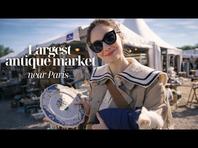 I Went to the Largest Antique Market in France 🇫🇷 (Only 20 Minutes from Paris) | Paris Flea Market 