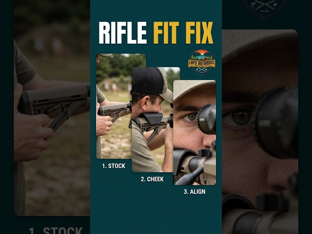 Common rifle fit mistakes to avoid #shootingtips #riflesetup #accuracy #shorts #short