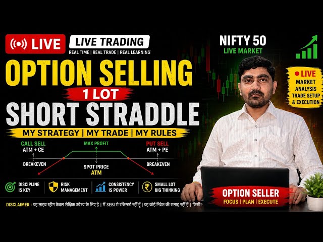 OPTION SELLING LIVE IN NIFTY #optiontrading #nifty50 #callput #banknifty