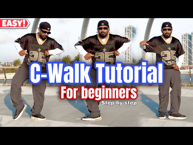 C Walk Lessons for beginners | How to Crip walk Step by step? Easy 