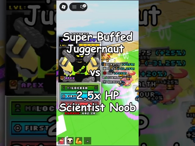 100 Super Buffed Juggernauts vs 2.5x HP Extreme Boss #roblox #towerdefense #noobtowerdefense