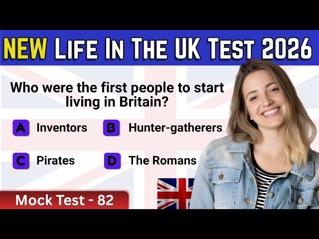 Life in UK Test | Life in The UK Test 2026 (24 Questions, Part - 82) 🇬🇧 UK Citizenship Test Revision
