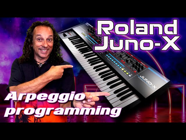 Roland Juno-X - Synthwave Arpeggio programming