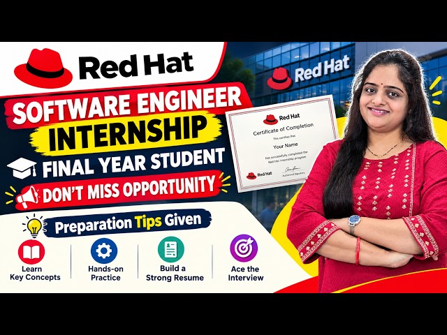 🚨 FINAL YEAR STUDENTS!🔥 Red Hat Internship 2026 | Apply Now