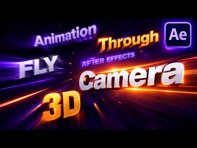Create a 3D Fly Through Text Effect in After Effects