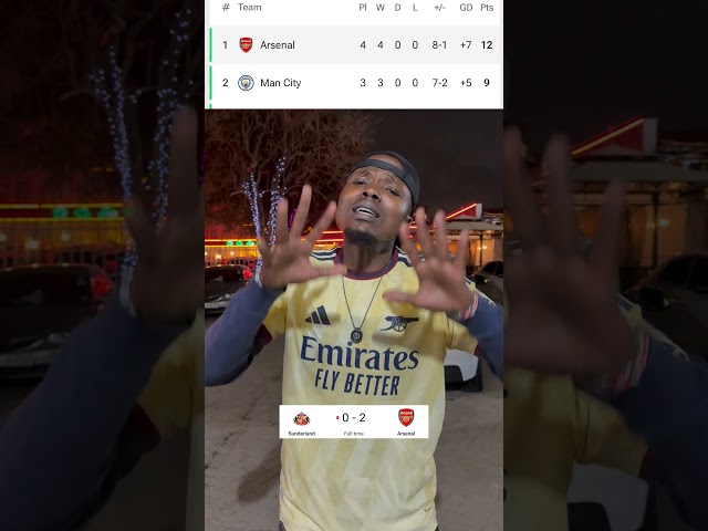 Sunderland 0-2 Arsenal. Thank you Arsenal. post Match Reaction