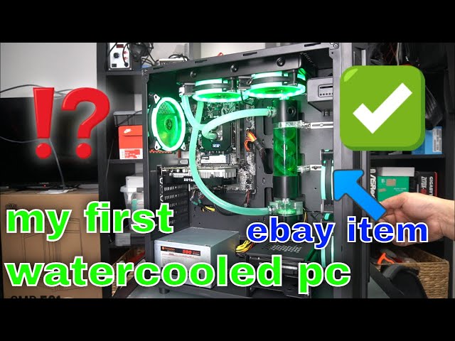 how to water cool your pc- a beginners guide - using flexible soft tubing- green coolant