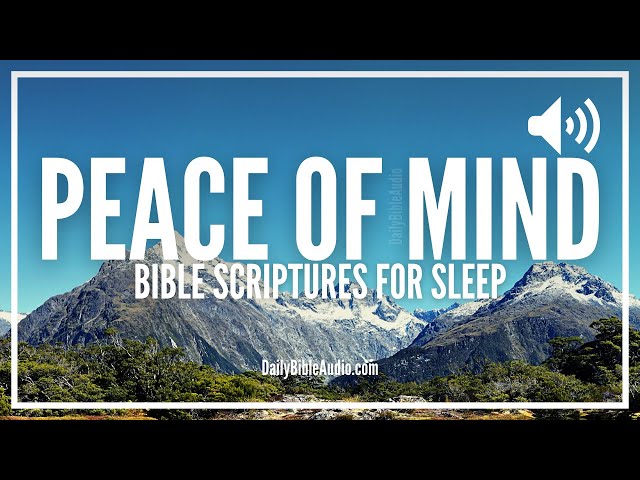 PEACE OF MIND SCRIPTURES (8 HOURS) | SOAKING Bible Verses With Music For Sleep With God's Word On