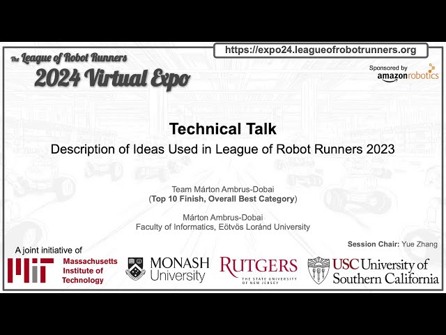 2024 LoRR Virtual Expo - Description of Ideas Used in League of Robot Runners 2023