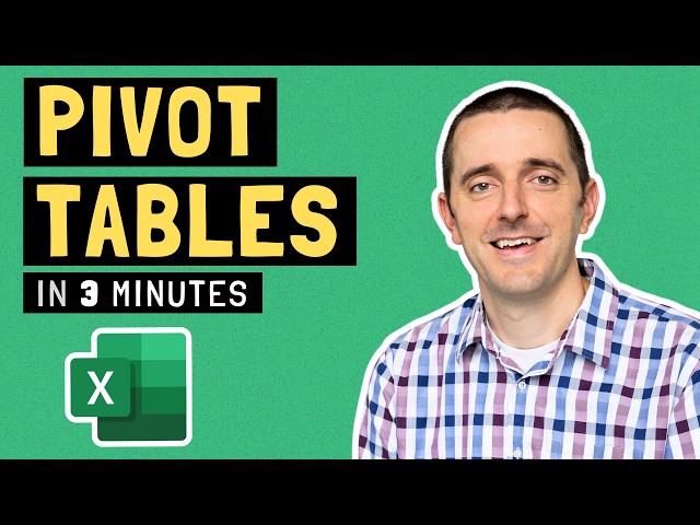 How to Create a Pivot Table in Excel (Beginner Tutorial)