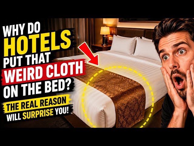 Why Do Hotels Put That Weird Cloth on the Bed? The Real Reason Will Surprise You!🤫