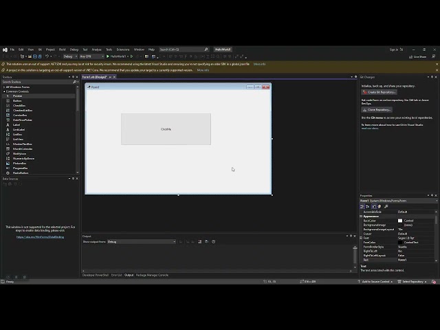 VB.NET Windows Forms Tutorial For Beginner| Hello World MessageBox on Button Click