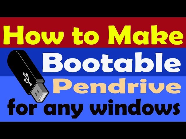 bootable pendrive - how to create a bootable pendrive 2023 | pendrive bootable