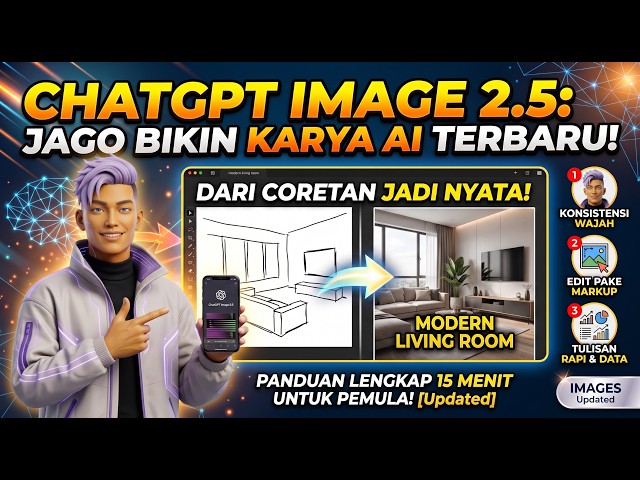 Panduan Lengkap ChatGPT Image 2.5: Dari Coretan Tangan Jadi Foto Nyata! (Tutorial Pemula)