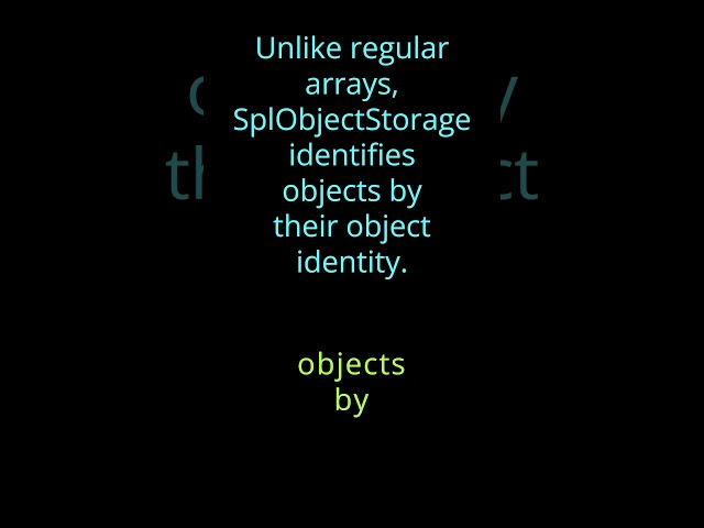 SplObjectStorage
