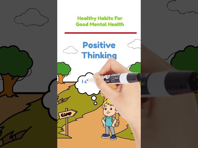 Healthy Habits For Good Mental Health #9 Positive Thinking - Healthy Habits For Kids #healthyhabits