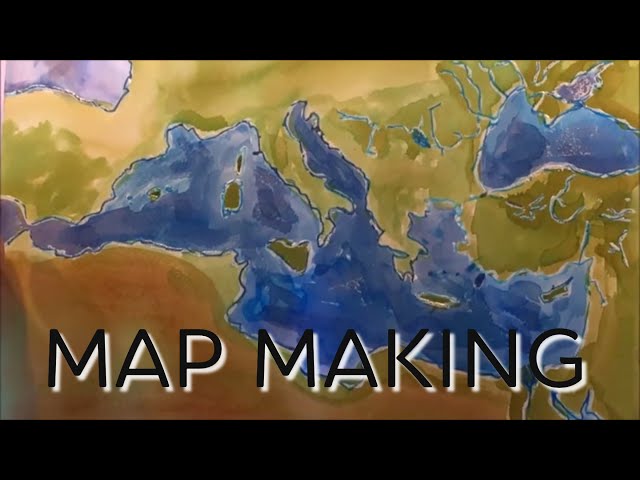 DIY: Making Maps with Distress Inks