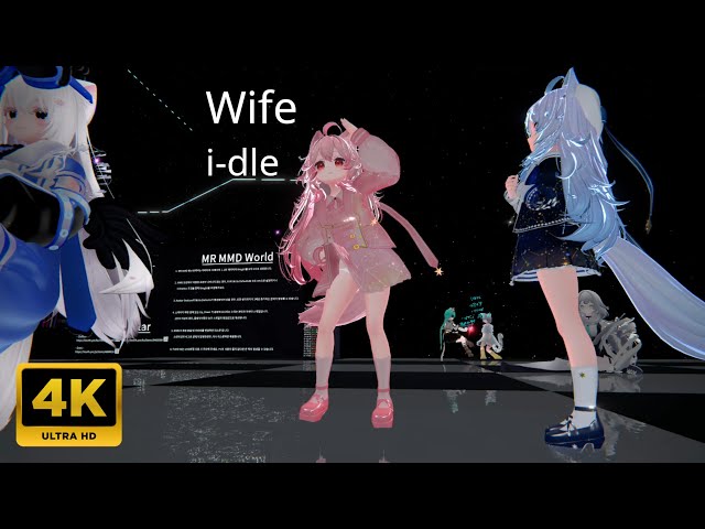 [二次元]💗B在即時💃跳舞練習 dance practice (real-time) Lime ライム Wife i-dle【4K】VRChat VRChat MR MMD World