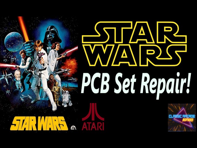 1983 Atari Star Wars Arcade Game PCB Set Repair!!    9-25-2026