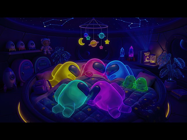 INSTANT SLEEP IN 3 MINUTES - Cozy Space Bedroom Lullaby - Full Body Relax