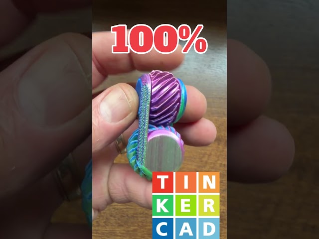 The spiral fidget is getting closer to being released 100% Tinkercad!