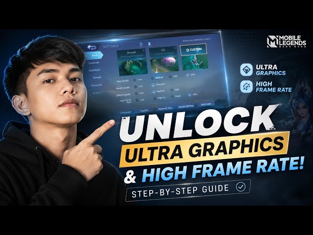 Unlock ULTRA Graphics & High FPS in Mobile Legends! (No Root)