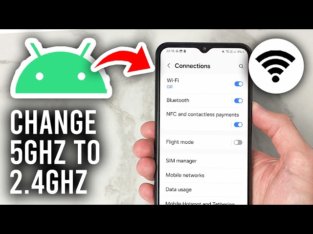 How To Change 5GHz To 2.4GHz On Android - Tutorial