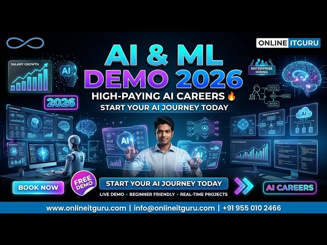 AI & ML Demo Tutorial 2026 | Artificial Intelligence & Machine Learning for Beginners | OnlineITGuru