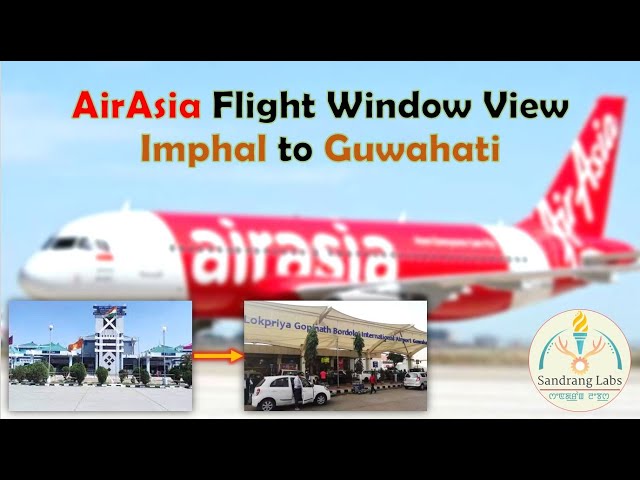 AirAsia Flight Window View | IMPHAL to GUWAHATI