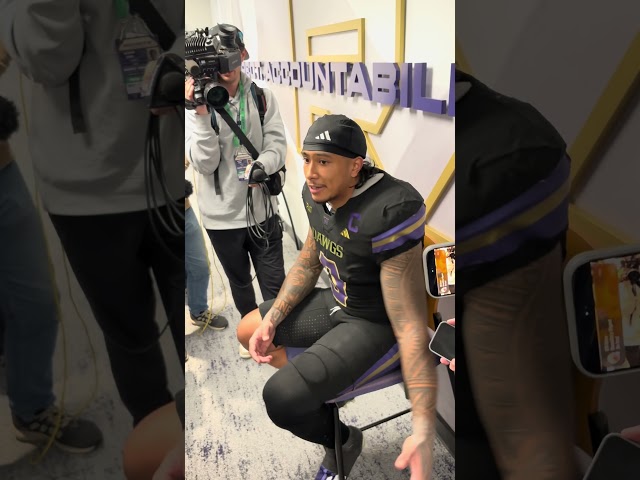 Jacob Manu discusses Washington Huskies’ loss to Minnesota #godawgs #collegefootball #purplereign