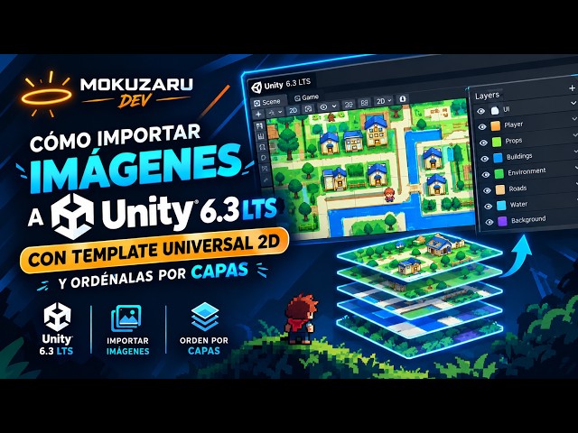 Unity 6.3 LTS: Importar Imágenes y Organizar Capas en 2D | Tutorial para Principiantes.