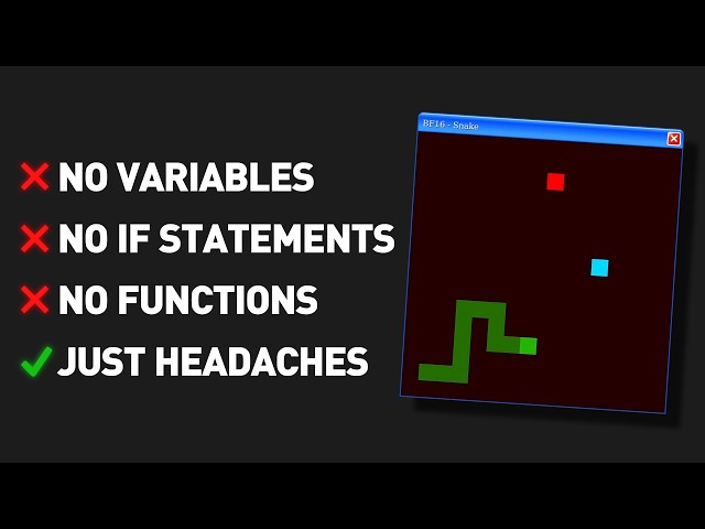 Making a Game in the Worst Programming Language