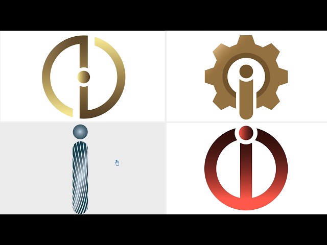I Letter Logo Design in Illustrator | I Logo Design | Adobe Illustrator Tutorial