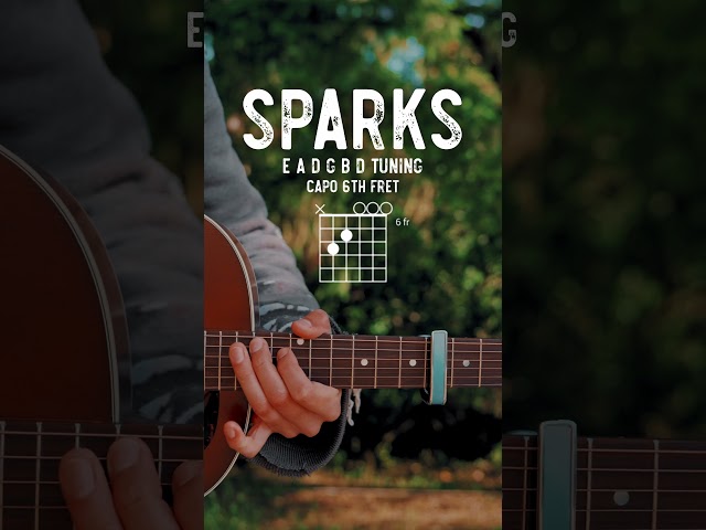 Sparks Coldplay Guitar Tutorial // Sparks Guitar Lesson