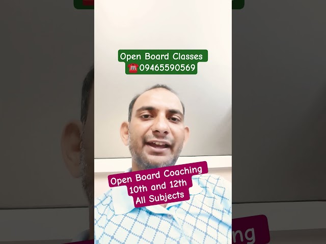 nios board 10 coaching classes in Zirakpur / nios 12 tuition classes in Dhakoli #niosexamupdates