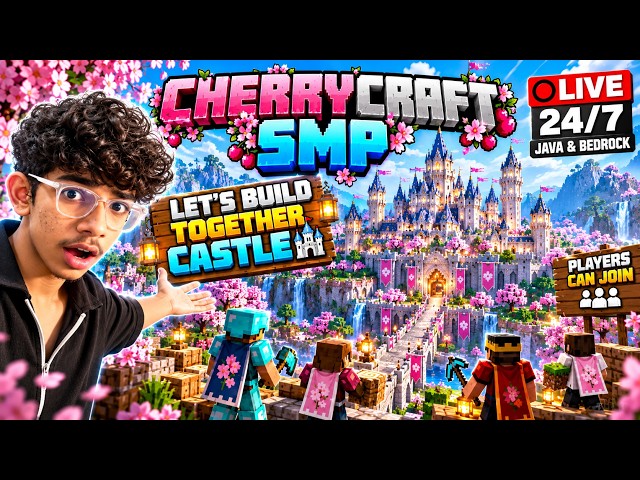 🔴 MINECRAFT LIVE SMP 🔥 24/7 JAVA + BEDROCK SERVER | JOIN NOW!