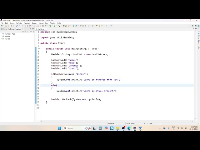 Set and HashSet in Java