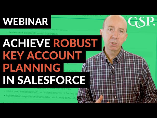 Webinar | Achieve Robust Key Account Planning In Salesforce