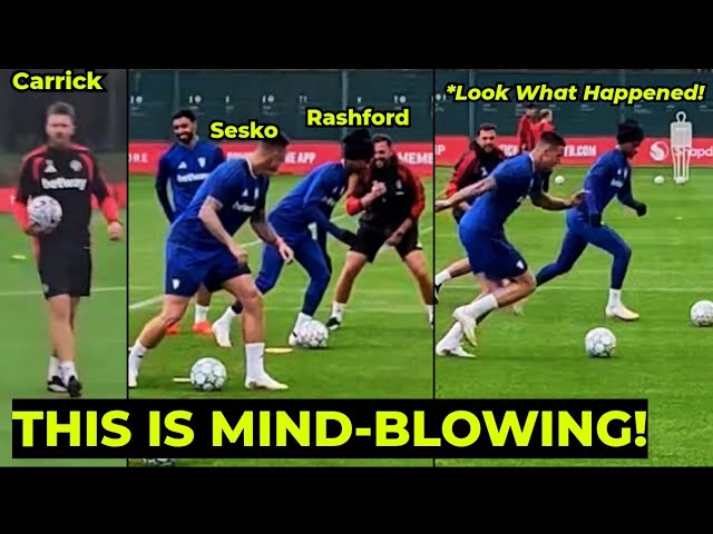 Carrick PAIRS Sesko and Rashford in Training ... What Happened Next SHOCK Everyone!