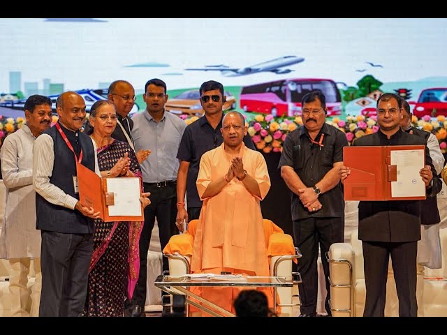 Hon' UP CM Yogi Adityanath launches transport projects, MoU exchange between CSC & Dept of Transport