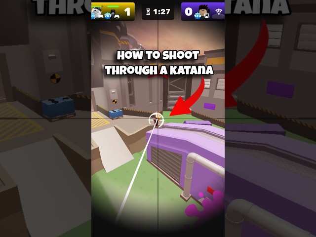 How to shoot through A KATANA ☠️ #roblox #robloxpvp #gaming #robloxgfx #robloxart