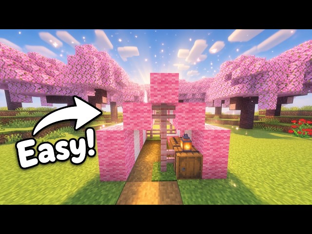 Minecraft Easy Pink Tent Build