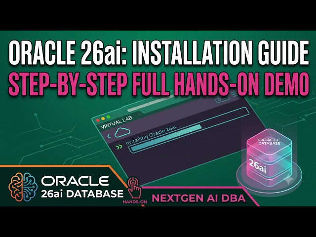 Oracle 26ai database installation | Step by Step Hands-on demo |Enterprise Edition