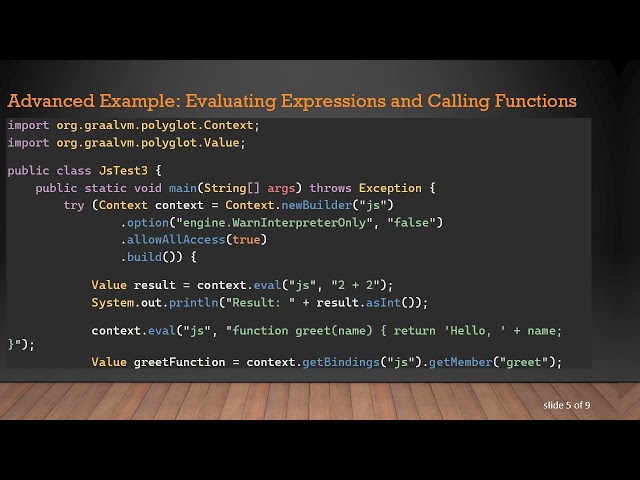 Executing JavaScript with GraalVM in Java 21 Without Manual Installations