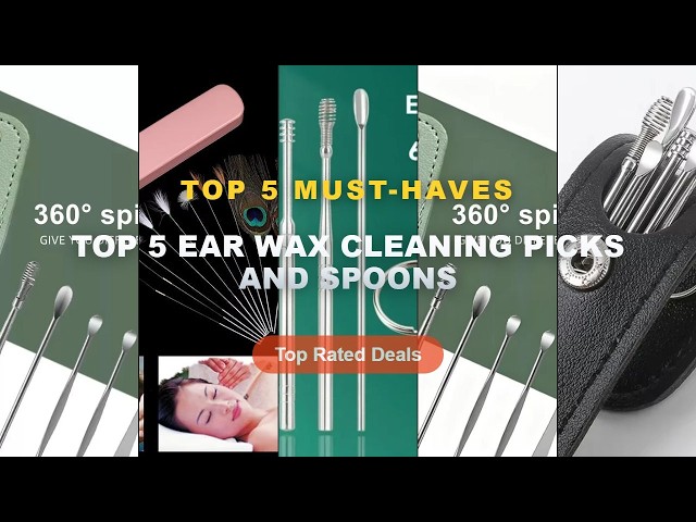 Amazing Top 5 Ear Wax Cleaning Picks And Spoons You Need To See - 6Pcs Ear Cleaner Wax Pickers Earpi