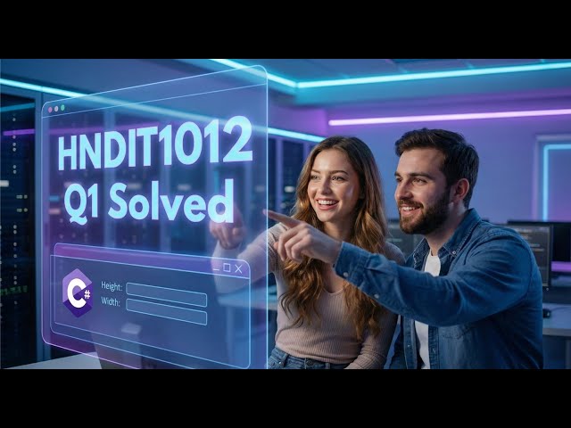 Visual Applications Programming | HNDIT1012 | Past Paper Explanation | Q1 💻 | RainbowEnglish.uk