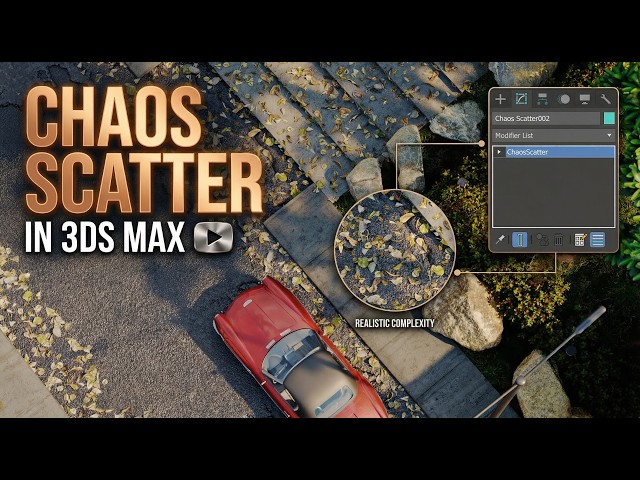 3ds Max Chaos Scatter Tutorial - Realistic Leaves, Rocks & Vegetation