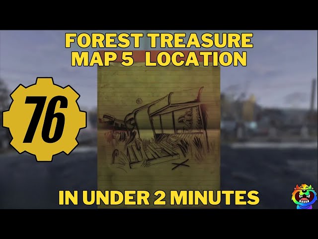 How to Find the Forest Treasure map 5 in #fallout76 #fallout76guide
